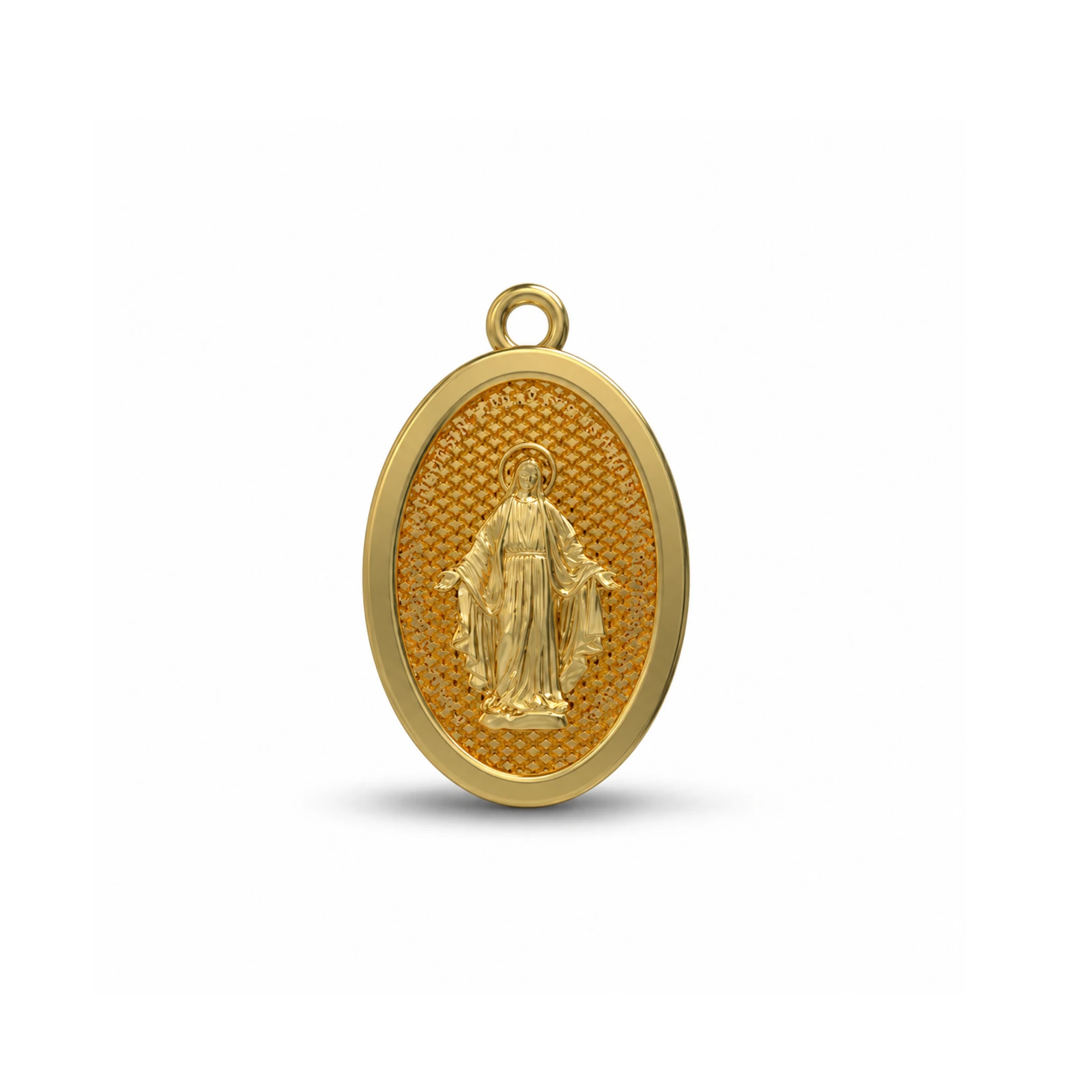 PINGENTE DE MOEDA NOSSA SENHORA DAS GRAÇAS TAMANHO 2,7X1,6